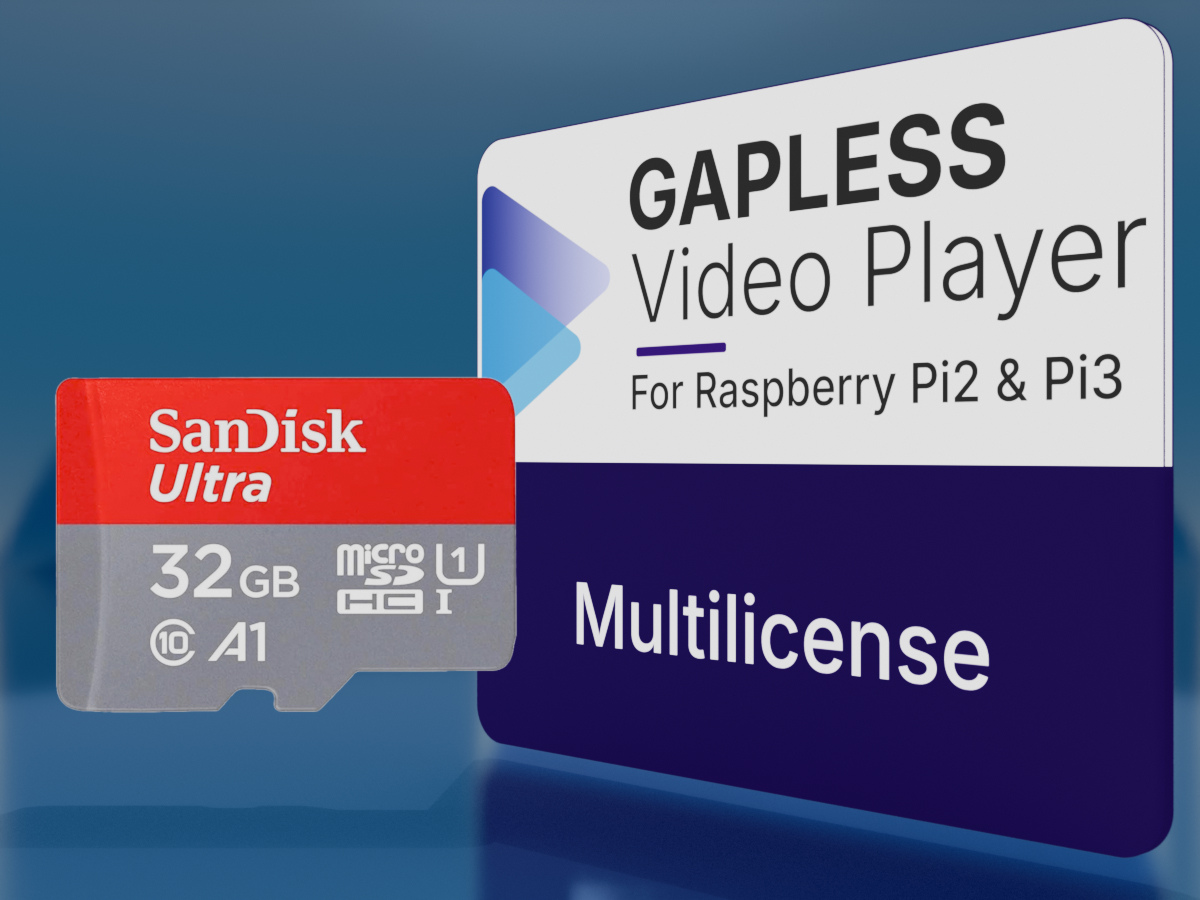 Immenso Media Player OS multi-licence microSD for Raspberry Pi 2 and Pi 3
